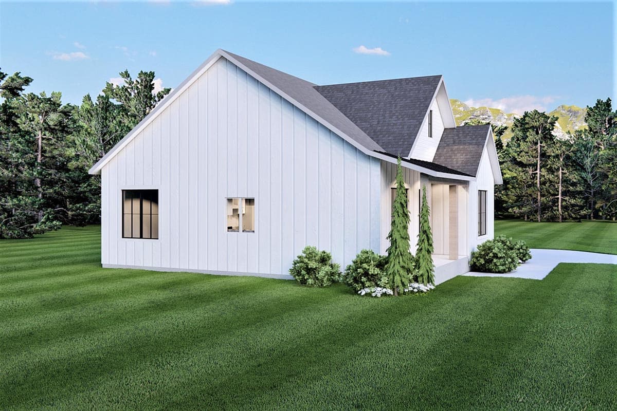 Plan 490052NAH: Petite 3 Bed Country Cottage House Plan with Optional Finished Lower Level - 1209 Sq Ft - Image #4 - Cottage, Country, Craftsman, Modern Farmhouse