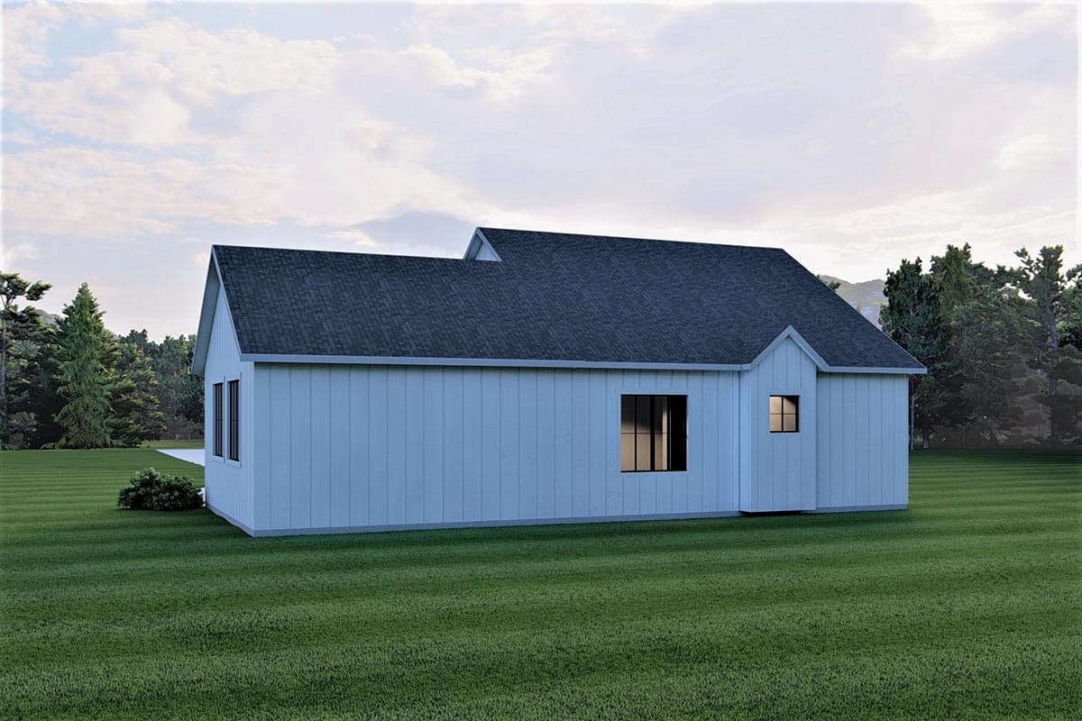 Plan 490052NAH: Petite 3 Bed Country Cottage House Plan with Optional Finished Lower Level - 1209 Sq Ft - Image #5 - Cottage, Country, Craftsman, Modern Farmhouse