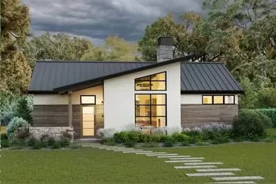 2-Bed Contemporary Cottage with Open Patio - 967 Sq Ft