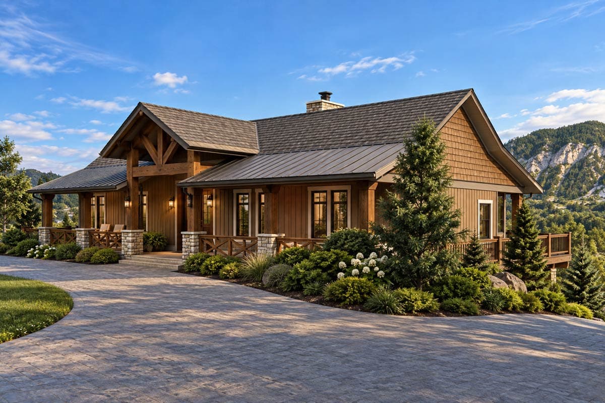 Plan 871024JEN: Mountain Cottage House Plan with Four Bedrooms and Expansive Wraparound Porch - Image #6 - Cottage, Country, Mountain