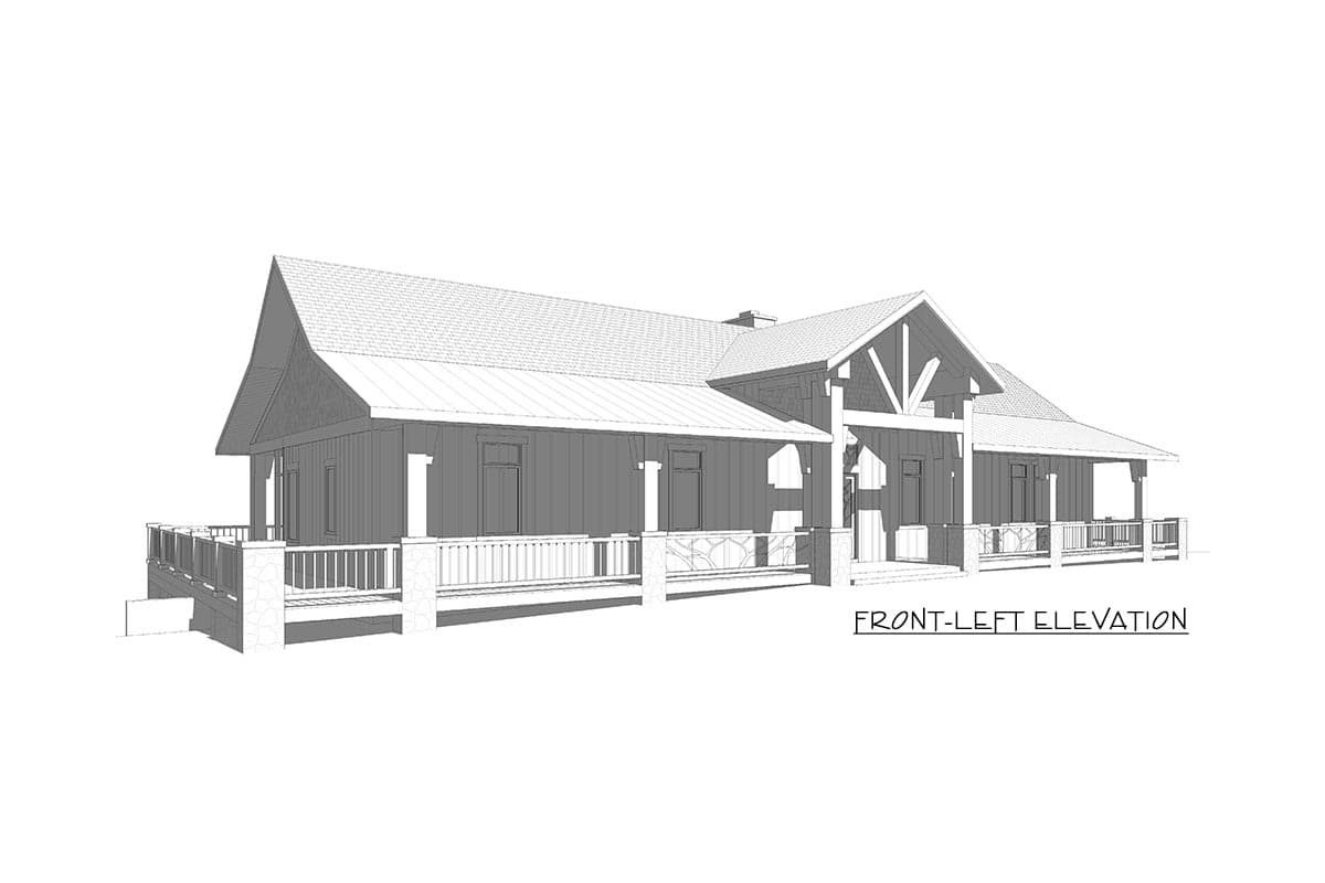 Plan 871024JEN: Mountain Home Plan with Finished Basement and Wraparound Porch - Image #21 - Cottage, Country, Mountain, Northwest