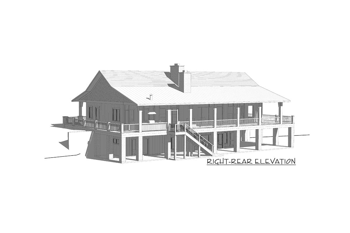 Plan 871024JEN: Mountain Home Plan with Finished Basement and Wraparound Porch - Image #24 - Cottage, Country, Mountain, Northwest