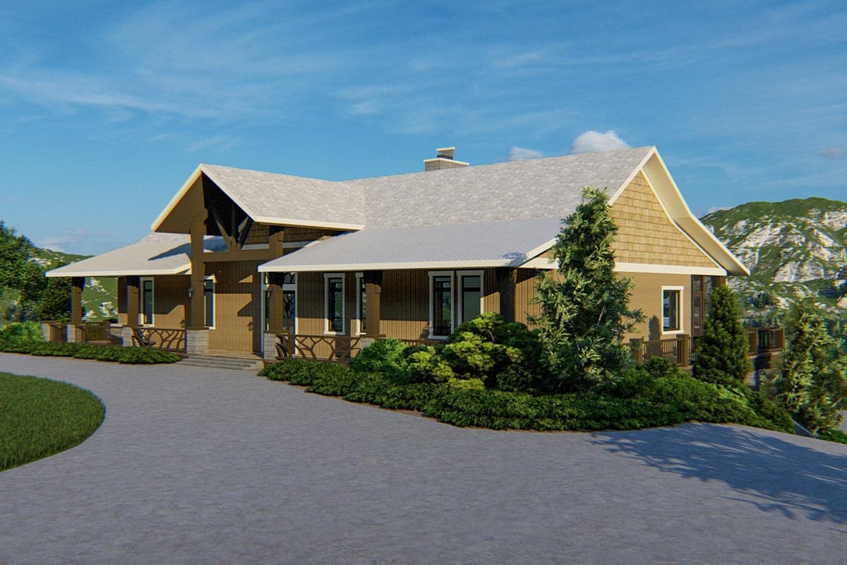Plan 871024JEN: Mountain Home Plan with Finished Basement and Wraparound Porch - Image #8 - Cottage, Country, Mountain, Northwest