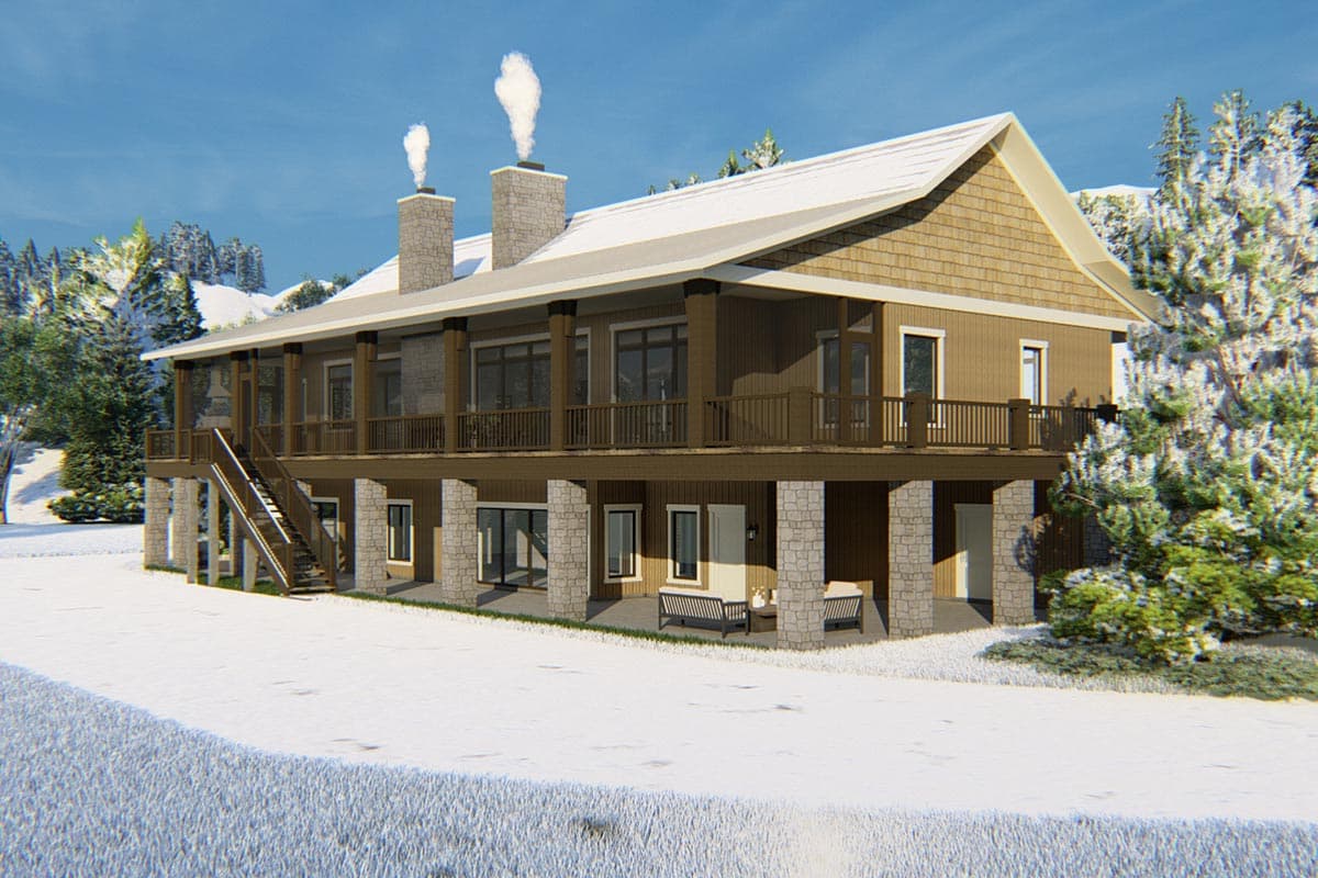 Plan 871024JEN: Mountain Home Plan with Finished Basement and Wraparound Porch - Image #14 - Cottage, Country, Mountain, Northwest