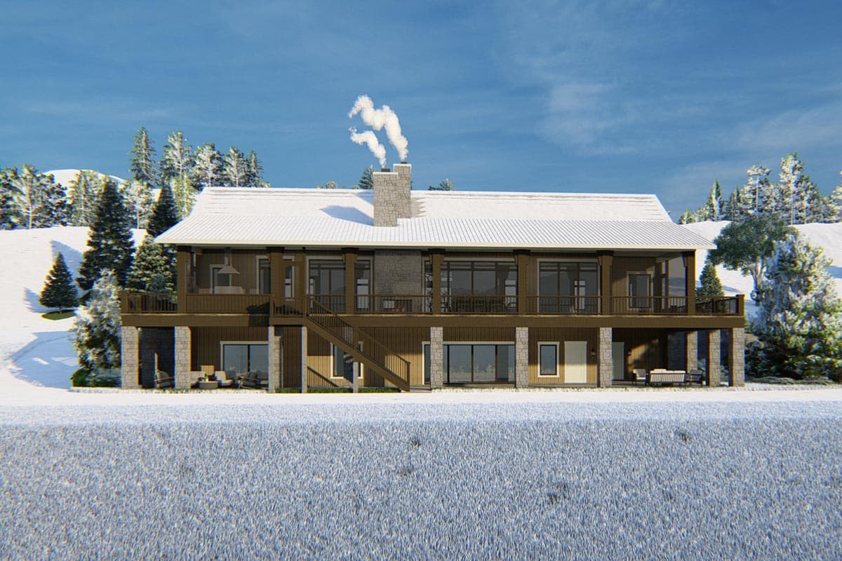 Plan 871024JEN: Mountain Home Plan with Finished Basement and Wraparound Porch - Image #15 - Cottage, Country, Mountain, Northwest