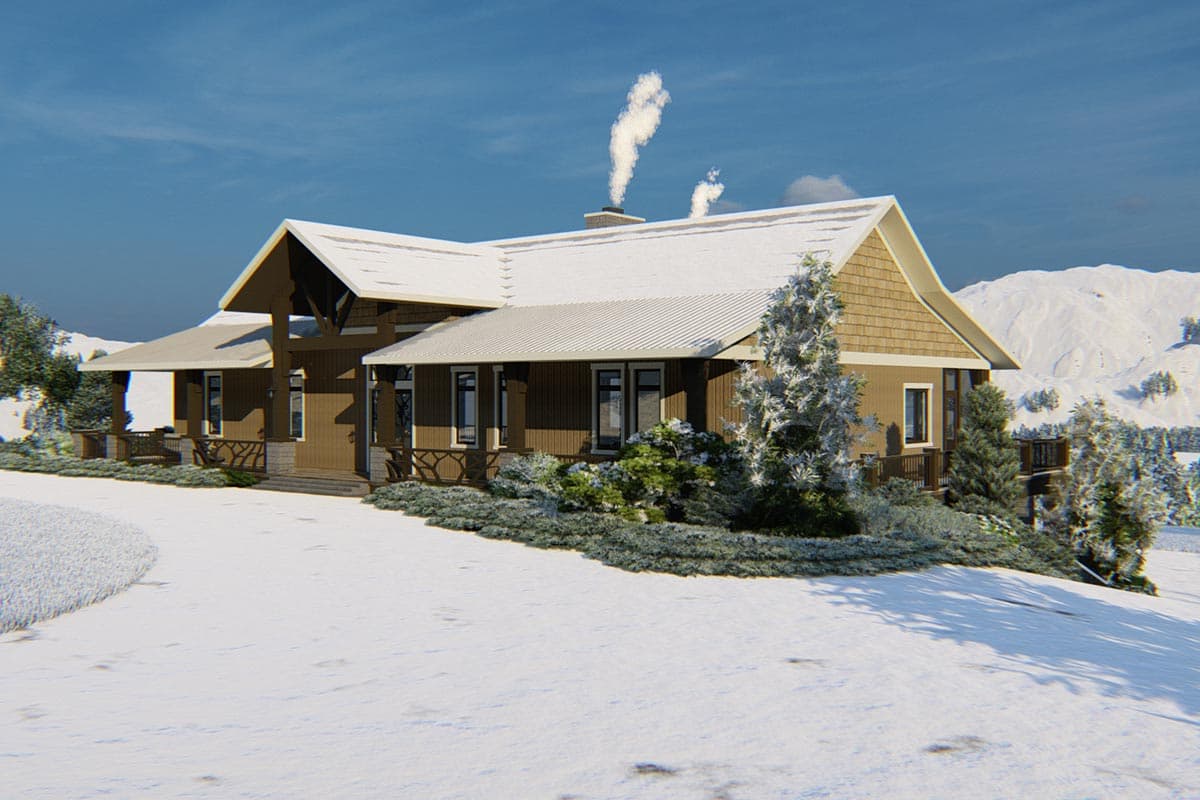 Plan 871024JEN: Mountain Home Plan with Finished Basement and Wraparound Porch - Image #18 - Cottage, Country, Mountain, Northwest