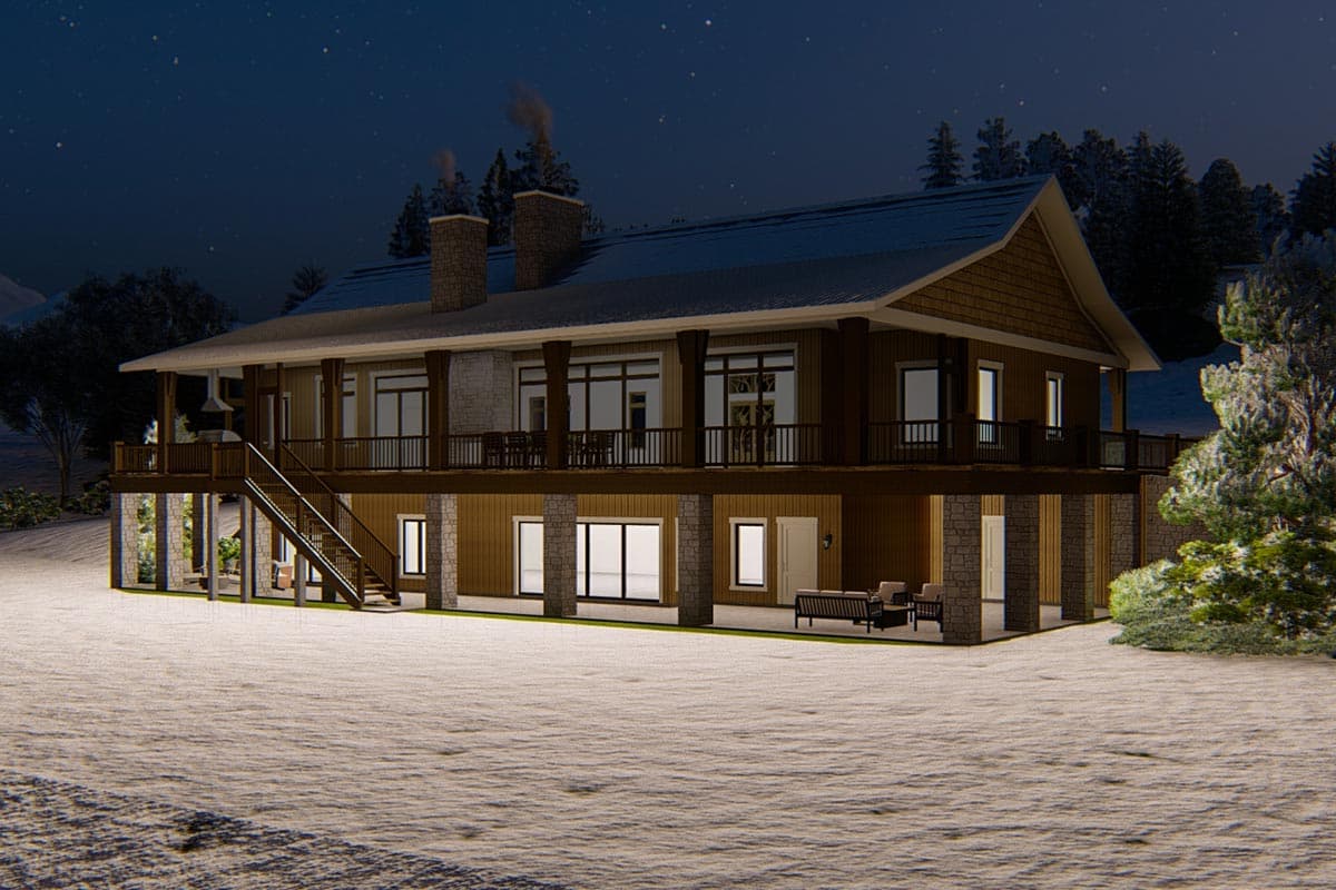 Plan 871024JEN: Mountain Home Plan with Finished Basement and Wraparound Porch - Image #20 - Cottage, Country, Mountain, Northwest