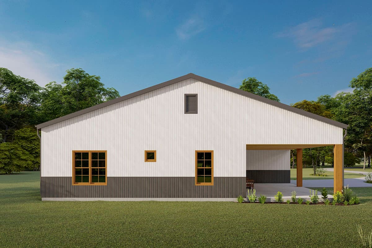 Plan 777021MTL: 3-Bed Rustic House Plan with Private Bedroom Suite and Large Side Porch - Image #5 - Mountain, Rustic, Traditional