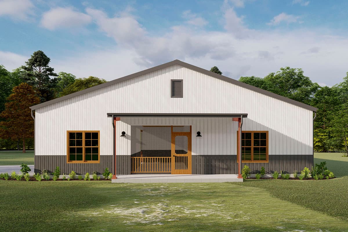 Plan 777021MTL: 3-Bed Rustic House Plan with Private Bedroom Suite and Large Side Porch - Image #7 - Mountain, Rustic, Traditional