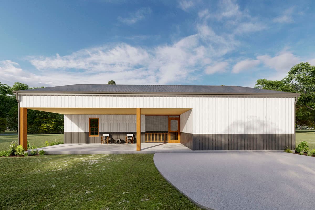 Plan 777021MTL: 3-Bed Rustic House Plan with Private Bedroom Suite and Large Side Porch - Image #8 - Mountain, Rustic, Traditional