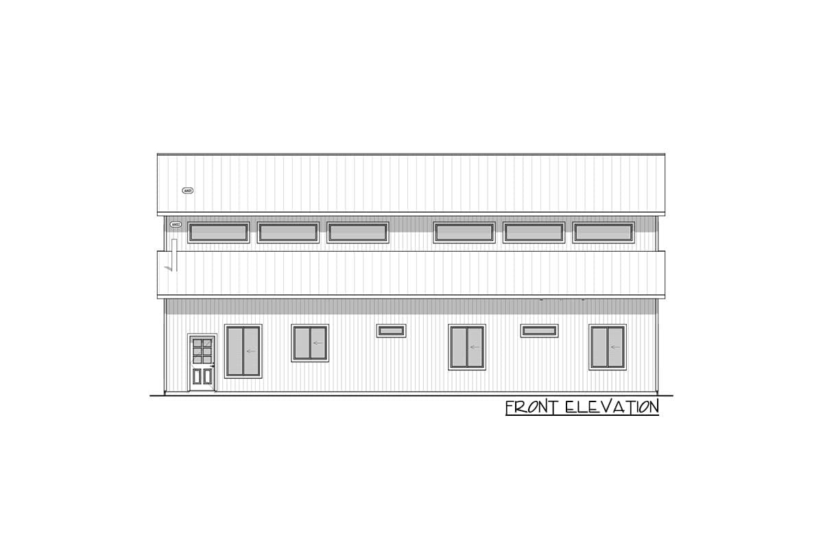 Plan 400011FTY: RV-Friendly Barndo-style House Plan with Carport and Home Office - 1230 Sq Ft - Image #16 - Barndominium, Country, Farmhouse, Modern Farmhouse, Southern