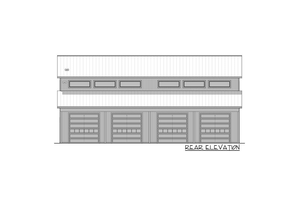 Plan 400011FTY: RV-Friendly Barndo-style House Plan with Carport and Home Office - 1230 Sq Ft - Image #18 - Barndominium, Country, Farmhouse, Modern Farmhouse, Southern