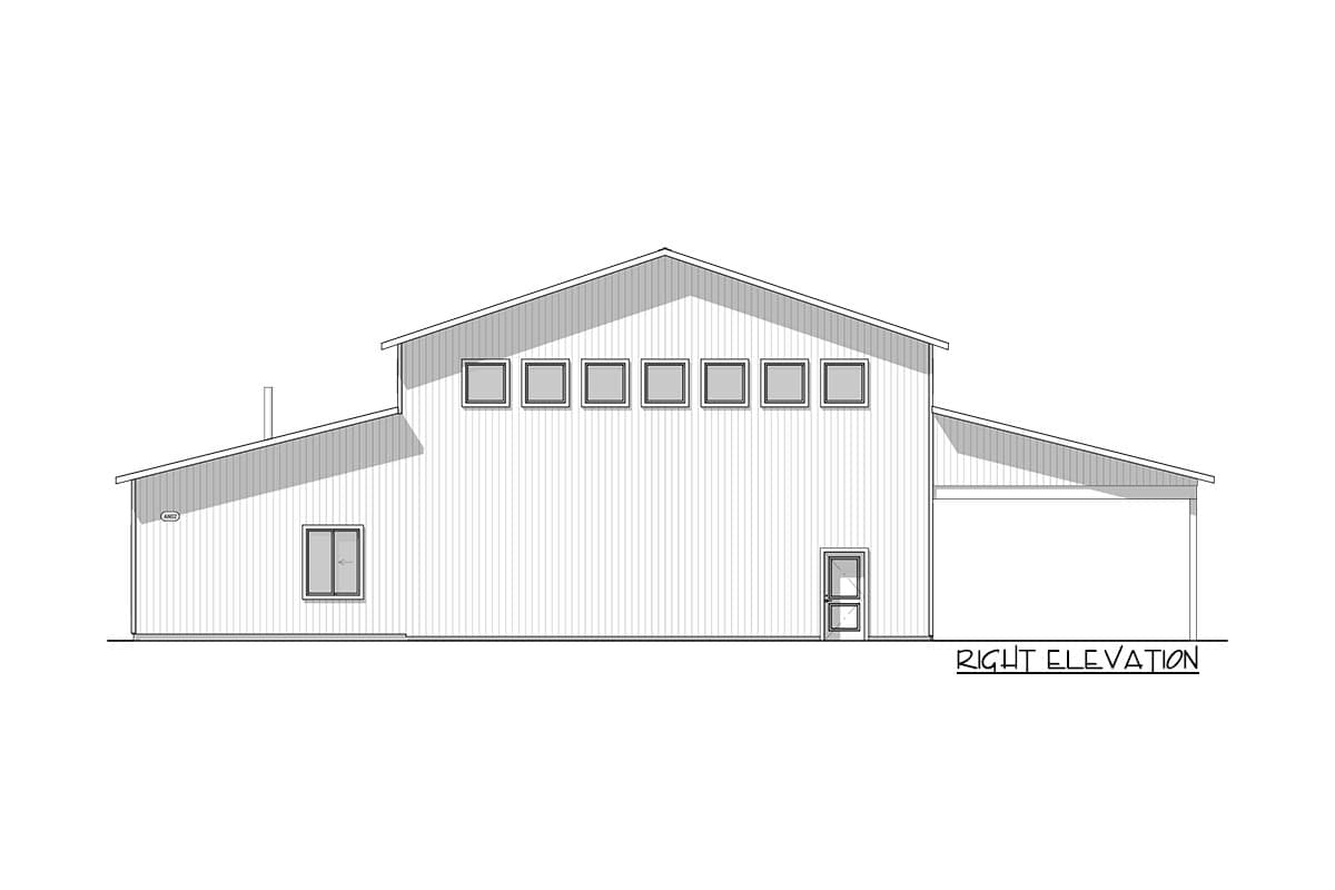 Plan 400011FTY: RV-Friendly Barndo-style House Plan with Carport and Home Office - 1230 Sq Ft - Image #19 - Barndominium, Country, Farmhouse, Modern Farmhouse, Southern