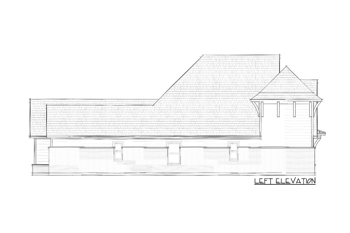 Plan 818025JSS: Split-bed Country Craftsman with Vaulted Family Room - Image #6 - Country, Craftsman, New American, Northwest