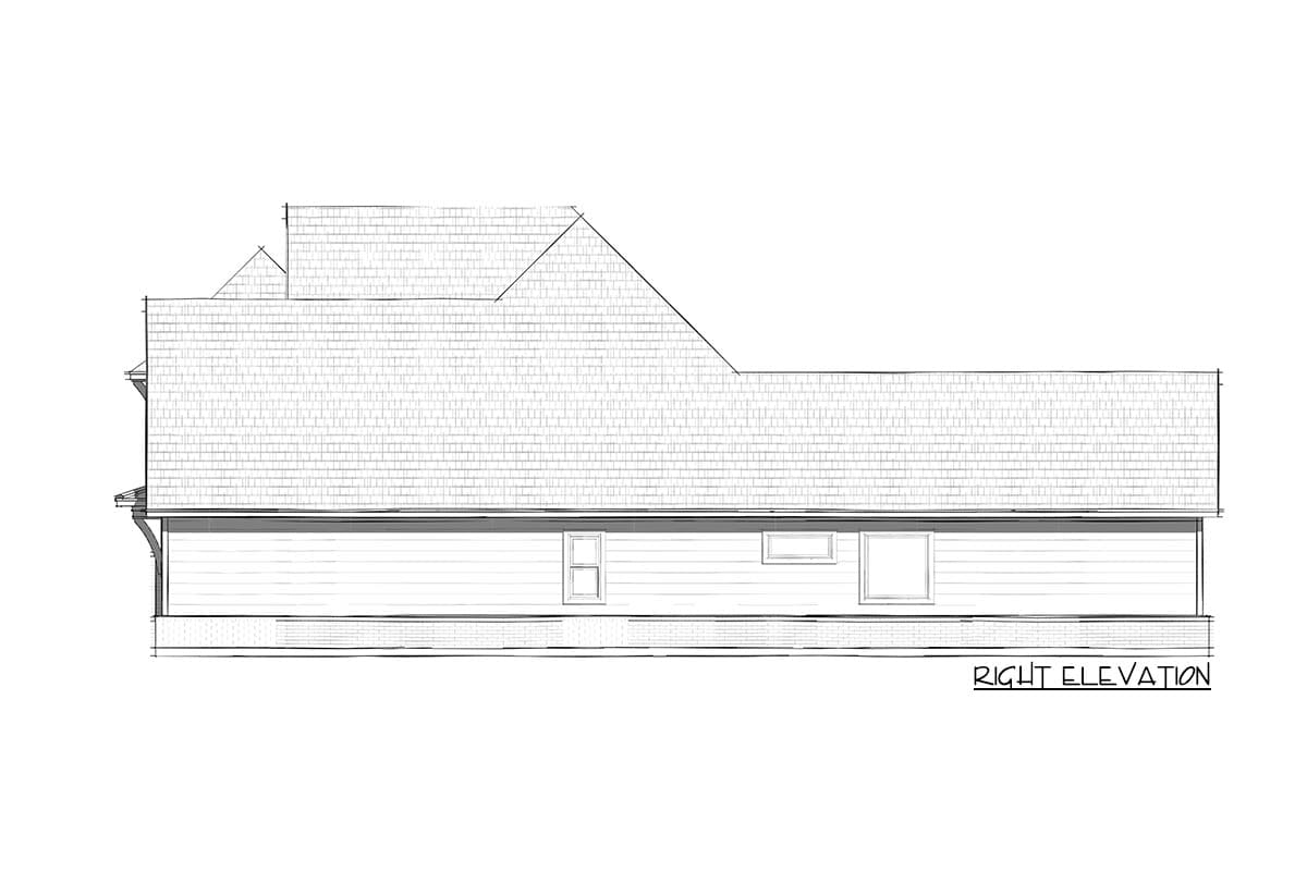 Plan 818025JSS: Split-bed Country Craftsman with Vaulted Family Room - Image #8 - Country, Craftsman, New American, Northwest