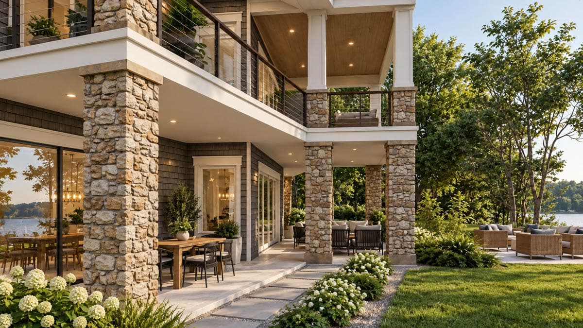 Plan 871026JEN: Waterfront Craftsman Plan with Stacked Rear Porches - Image #10 - Coastal, Country, Craftsman, Mountain, Northwest, Traditional, Vacation