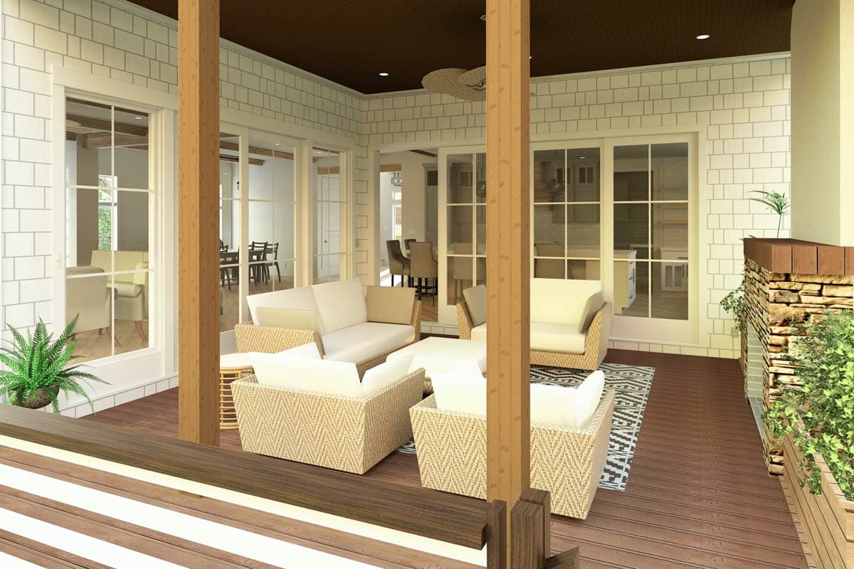 Plan 765043TWN: Low Country Shingle House Plan with Stacked Porches and an Elevator - Image #13 - Beach, Coastal, Low Country, New Orleans, Shingle