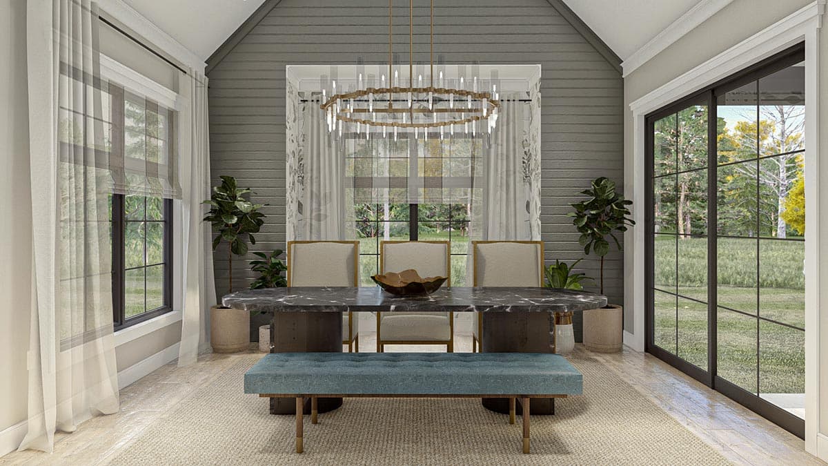 Plan 623135DJ: 2435 Square Foot 2-Bed Craftsman Home Plan with Vaulted Great and Dining Rooms - Image #12 - Cottage, Country, Craftsman, New American, Ranch, Traditional