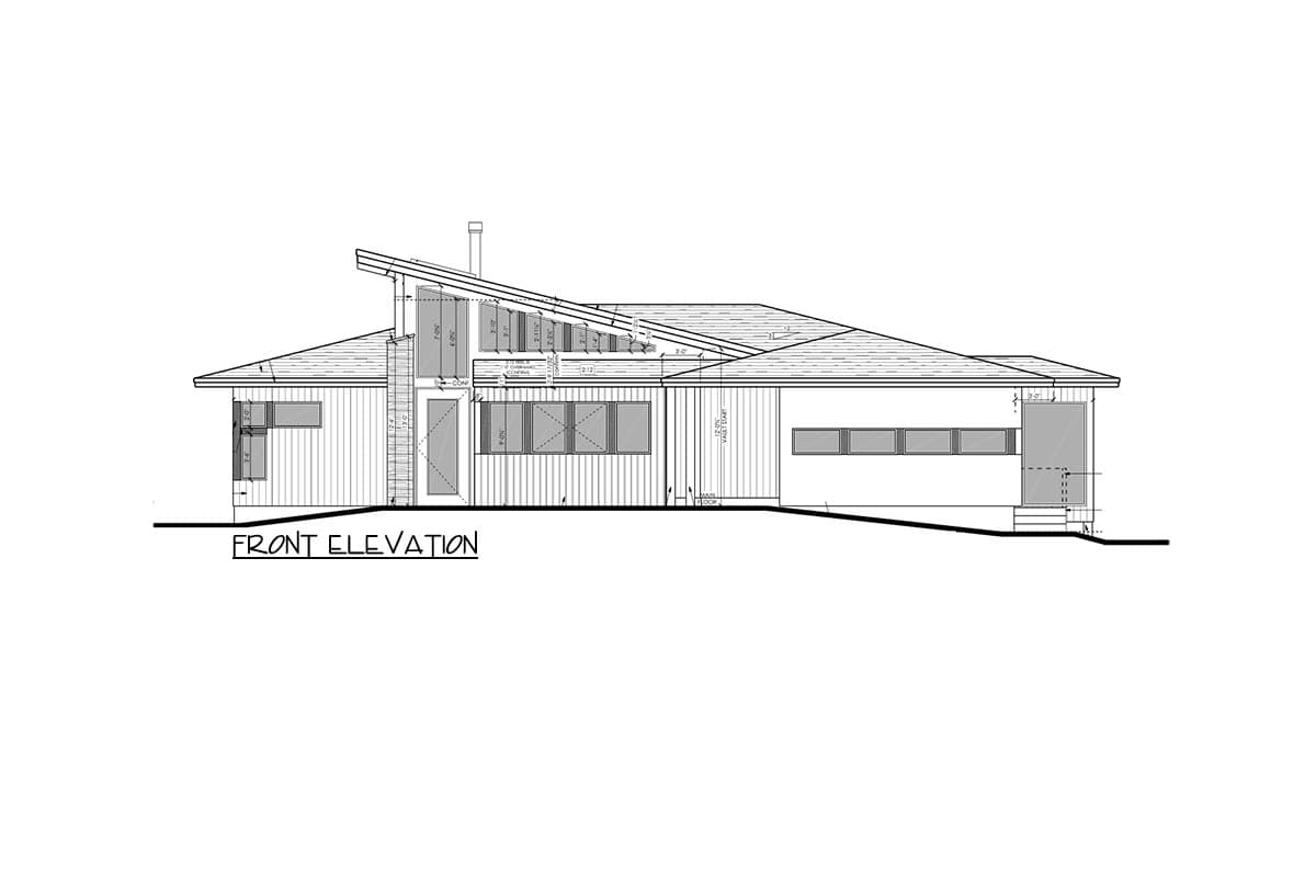 Plan 81714AB: Mountain Modern House Plan with Home Office and Media Room - 2115 Sq Ft - Image #6 - Contemporary, Modern, Mountain, Northwest