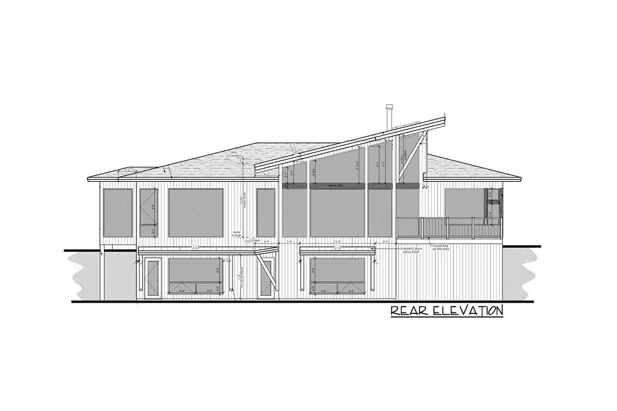 Plan 81714AB: Mountain Modern House Plan with Home Office and Media Room - 2115 Sq Ft - Image #8 - Contemporary, Modern, Mountain, Northwest