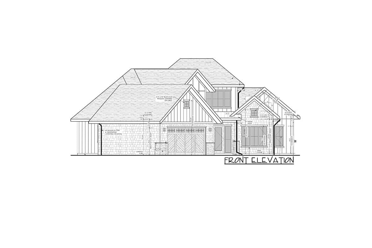 Plan 81718AB: New American Farmhouse Plan Under 2700 Square Feet with Walkout Basement - Image #7 - Contemporary, Country, Modern Farmhouse, New American, Transitional
