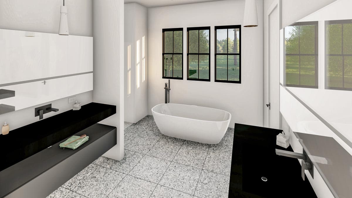 Plan 500083VV: Exclusive Modern Farmhouse Plan with Home Office above Garage - Image #15 - Country, Farmhouse, Modern Farmhouse, New American, Traditional