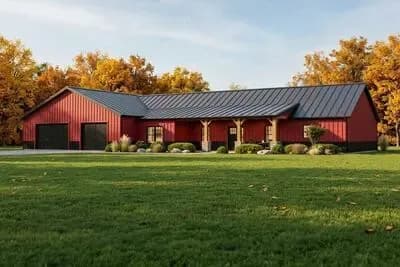 3-Bed Shop House with 2400 Square Foot Garage