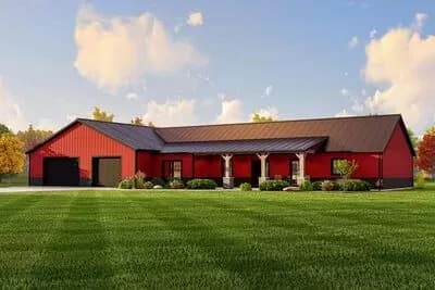 3-Bed Shop House with 2400 Square Foot Garage