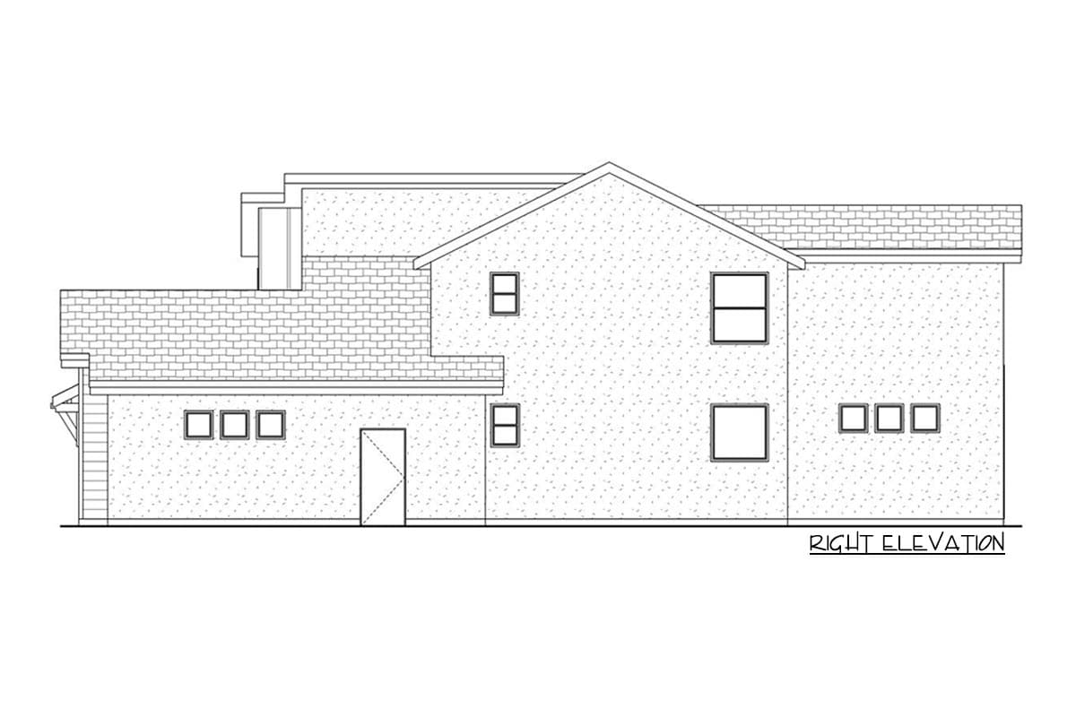 Plan 580025DFT: Mid-Century Modern Home Plan with Loft and Flex Room - Image #5 - Mid Century Modern, Modern, Northwest