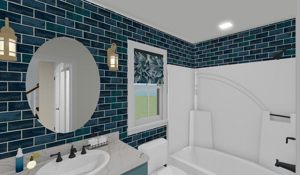 Plan 430821SNG: 650 Square Foot Cottage with Upstairs Loft - Image #15 - Cabin, Cottage, Country, Farmhouse, New American, Vacation