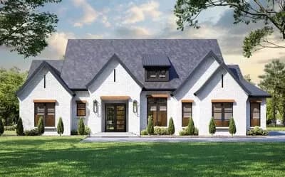 Modern Farmhouse Plan Under 2500 Square Feet With Optional Bonus Room