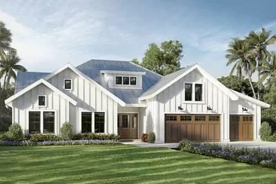 3000 Square Foot Modern Farmhouse with 4-Bedroom Suites