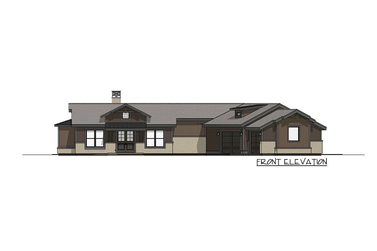 Plan 64530SC: Rugged 3-Bed House Plan Under 2600 Square Feet - Image #22 - Craftsman, Mountain, Prairie, Rustic