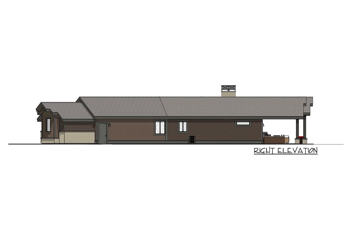 Plan 64530SC: Rugged 3-Bed House Plan Under 2600 Square Feet - Image #25 - Craftsman, Mountain, Prairie, Rustic