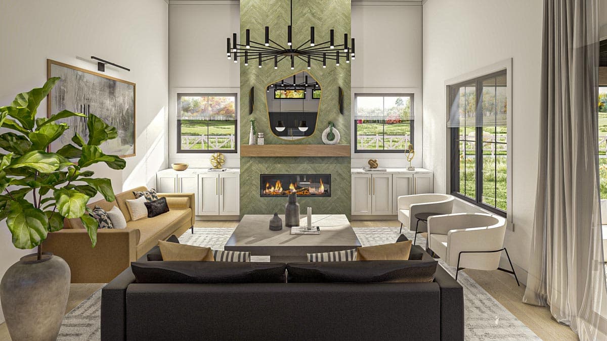 Plan 623137DJ: 1500 Sq Ft Barndominium-Style House Plan with 2-Beds and an Oversized Garage - Image #9 - Barndominium, Country, Craftsman, Ranch, Southern