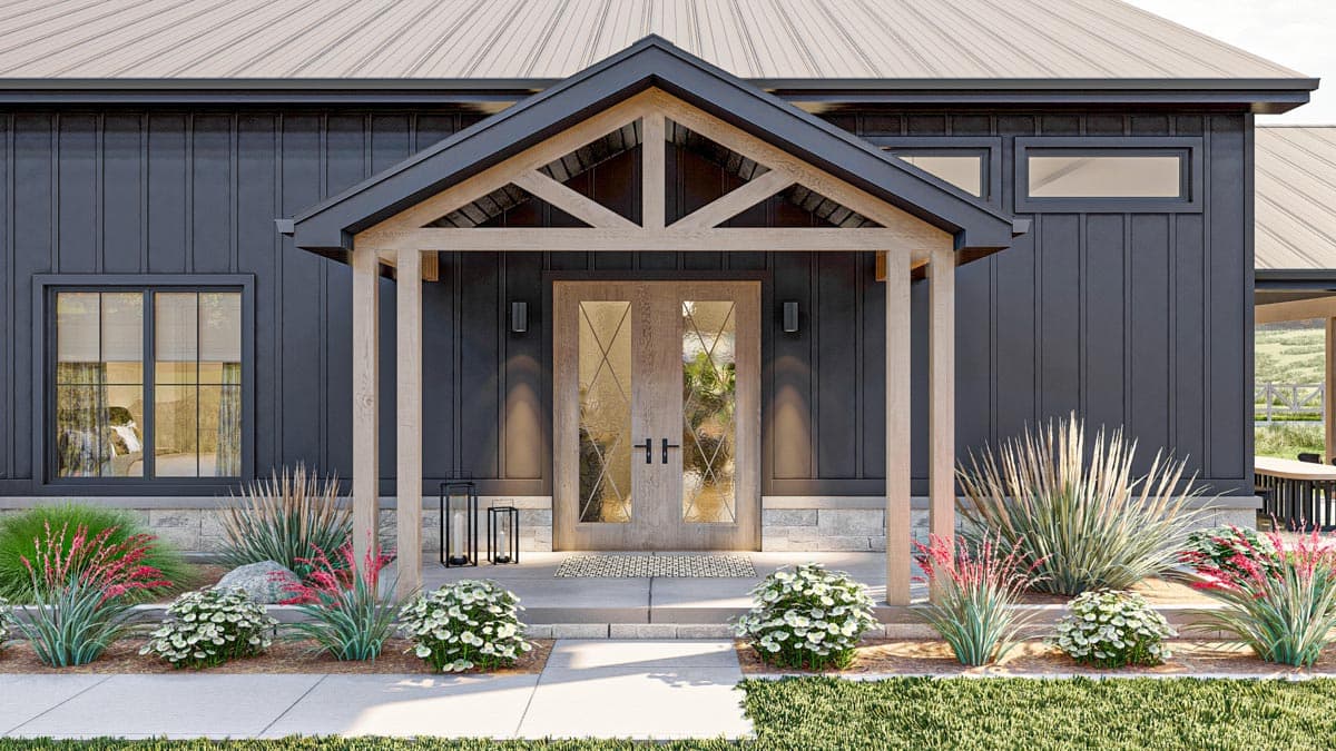 Plan 623137DJ: 1500 Sq Ft Barndominium-Style House Plan with 2-Beds and an Oversized Garage - Image #18 - Barndominium, Country, Craftsman, Ranch, Southern