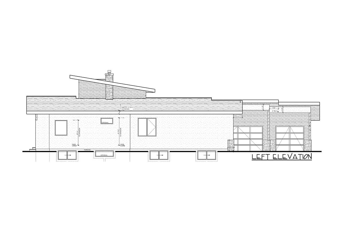 Plan 81730AB: 2800 Sq Ft Mid-Century Modern House Plan with Vaulted Ceilings and 3 Outdoor Spaces - Image #16 - Mid Century Modern, Modern, Mountain, Northwest, Prairie