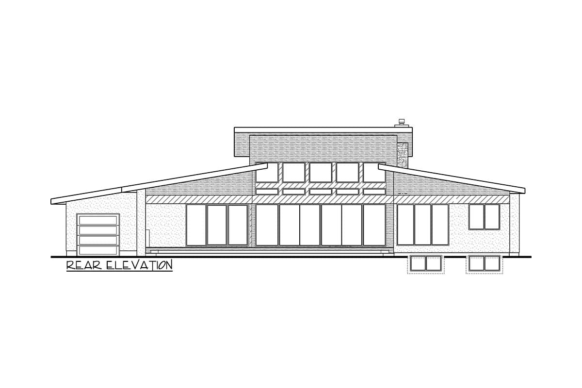 Plan 81730AB: 2800 Sq Ft Mid-Century Modern House Plan with Vaulted Ceilings and 3 Outdoor Spaces - Image #17 - Mid Century Modern, Modern, Mountain, Northwest, Prairie