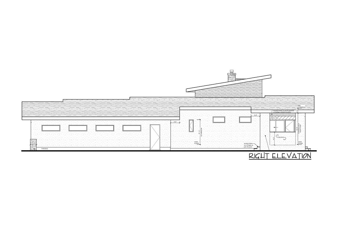 Plan 81730AB: 2800 Sq Ft Mid-Century Modern House Plan with Vaulted Ceilings and 3 Outdoor Spaces - Image #18 - Mid Century Modern, Modern, Mountain, Northwest, Prairie