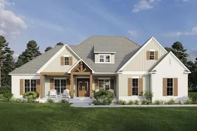 Country House Plan with 4-Beds and an Optionally Finished Bonus - 2638 Sq Ft