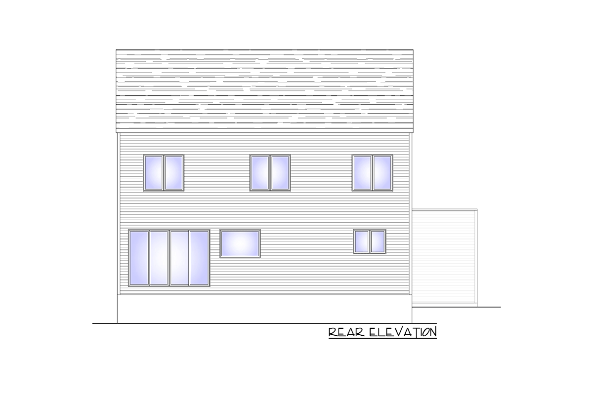 Plan 90341PD: Transitional 2-Story House Plan under 1,700 Square Feet of Living Space  - Image #4 - Contemporary, Craftsman, New American, Transitional