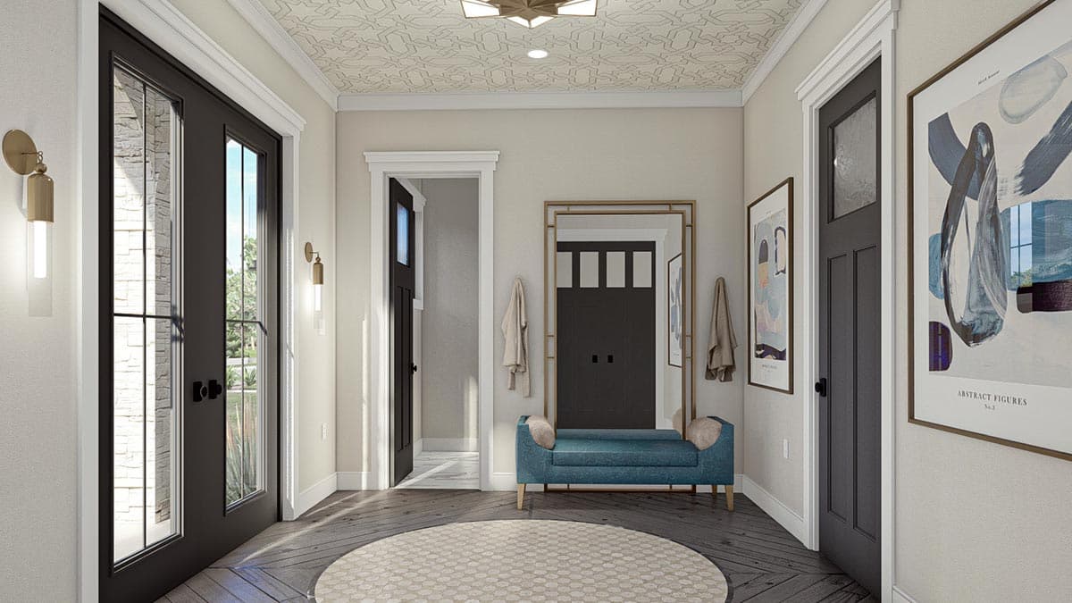 Plan 623138DJ: Modern European-Style Carriage House Plan with 3-Beds Upstairs - Image #11 - Carriage, Cottage, European, Transitional