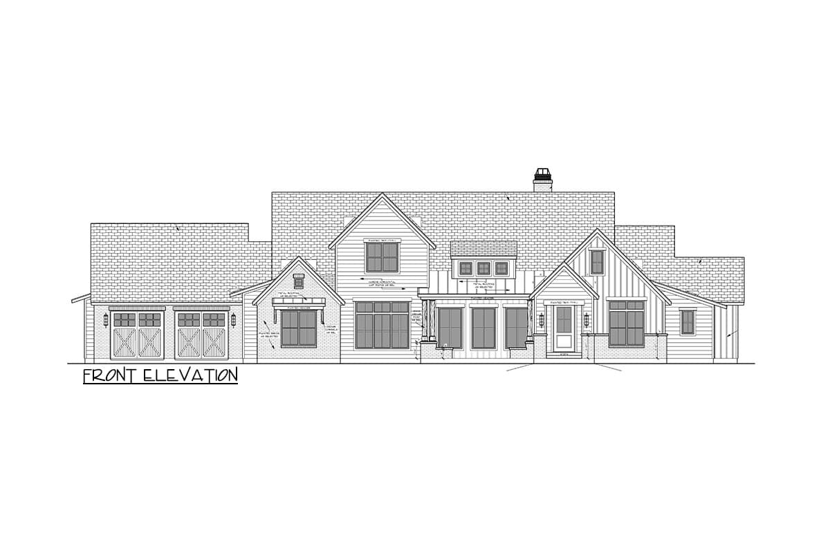 Plan 915052CHP: 4 Bed Modern Farmhouse with Home Office Under 3400 Sq Ft - Image #11 - Country, Craftsman, Modern Farmhouse, New American, Ranch, Traditional