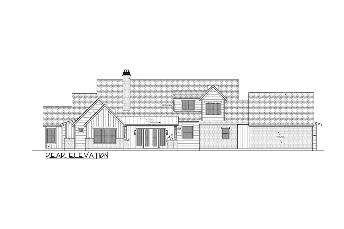 Plan 915052CHP: 4 Bed Modern Farmhouse with Home Office Under 3400 Sq Ft - Image #13 - Country, Craftsman, Modern Farmhouse, New American, Ranch, Traditional