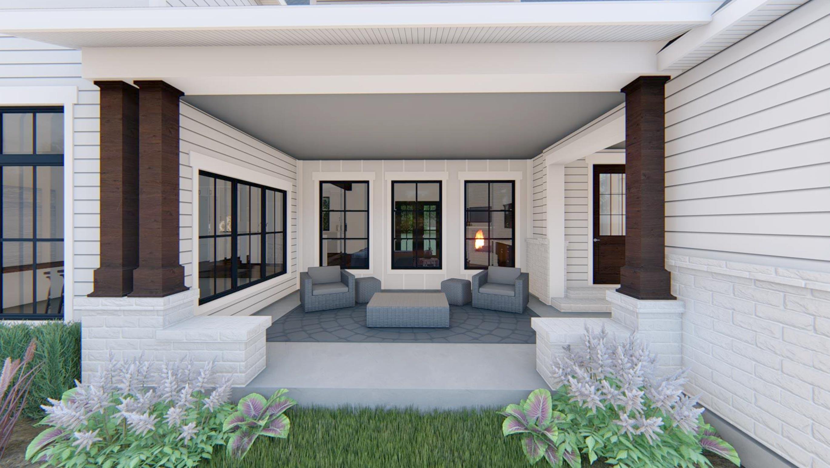 Plan 915052CHP: 4 Bed Modern Farmhouse with Home Office Under 3400 Sq Ft - Image #10 - Country, Craftsman, Modern Farmhouse, New American, Ranch, Traditional