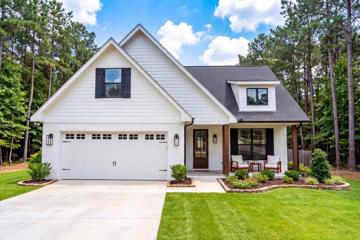 Plan image - 51924HZ:Flexible Country Farmhouse with Main Level Master and 3-Beds Up