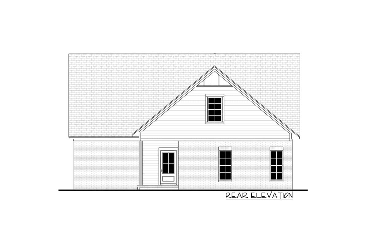 Plan 51924HZ: Flexible Country Farmhouse with Main Level Master and 3-Beds Up - Image #31 - Cape Cod, Cottage, Country, Craftsman, Traditional