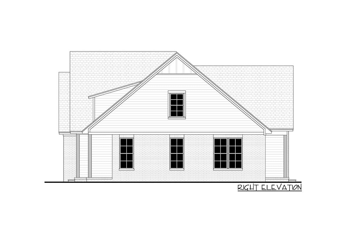 Plan 51924HZ: Flexible Country Farmhouse with Main Level Master and 3-Beds Up - Image #32 - Cape Cod, Cottage, Country, Craftsman, Traditional