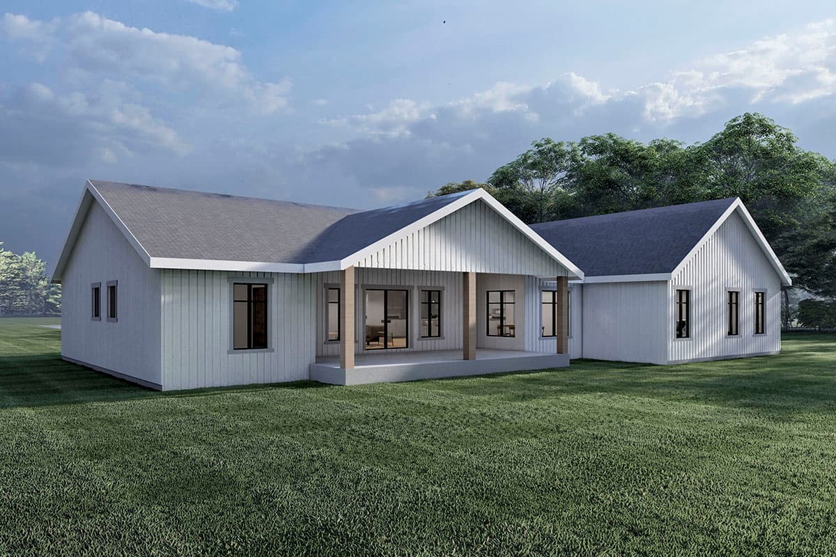 Plan 490055NAH: One-story House Plan with a Formal Dining Room and an Informal Breakfast Nook - Image #5 - Craftsman, New American, Ranch