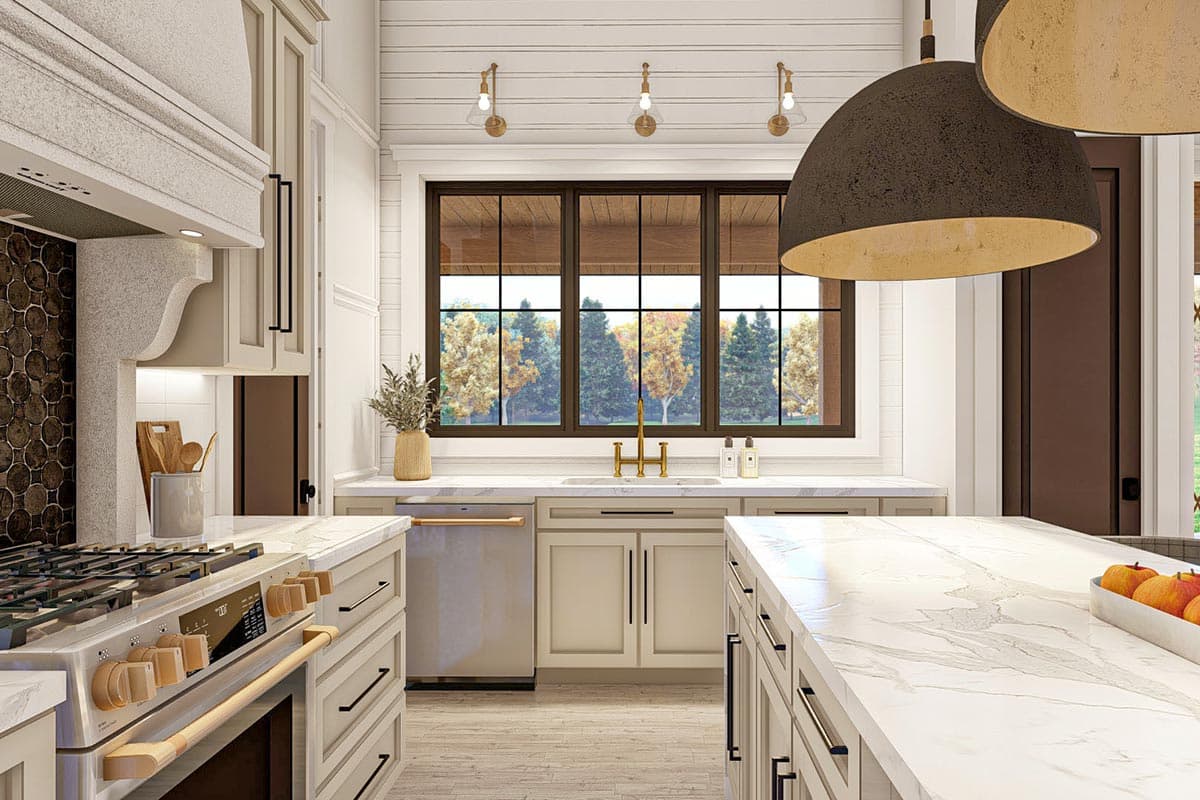 Plan 623142DJ: 2-Bed Barndominium-Style House Plan with Covered Patio and 3-Car Garage - 1575 Sq Ft - Image #14 - Barndominium, Country, Mid Century Modern, Modern, New American